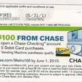 Get $100 from CHASE - 2010 Metrocard